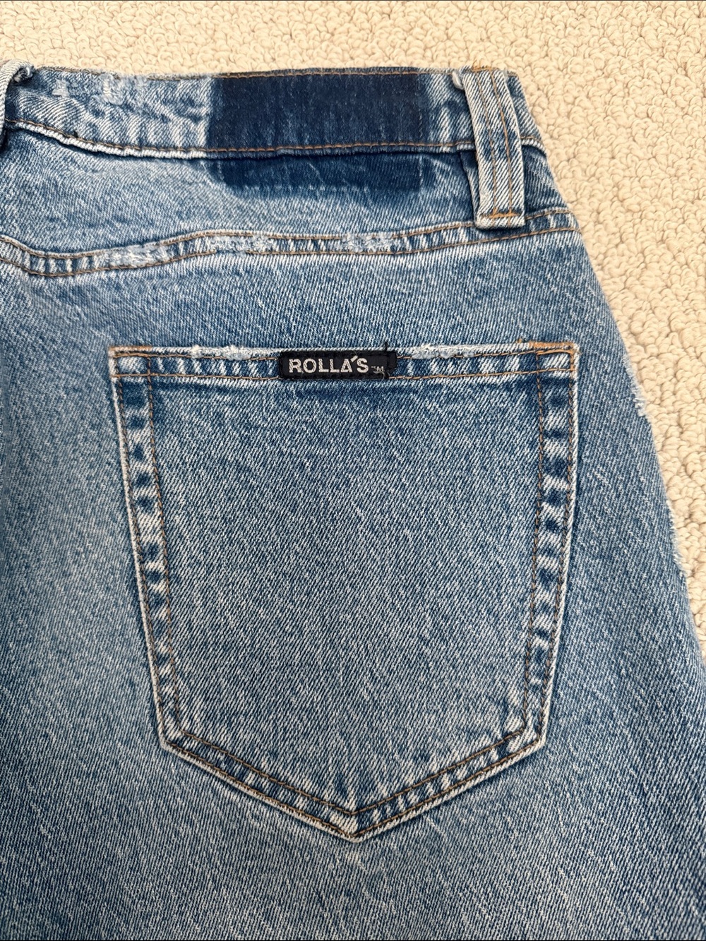 ROLLA'S Relaxo - Men's Jeans Light Blue Denim (90s wash) - Picture 5 of 7